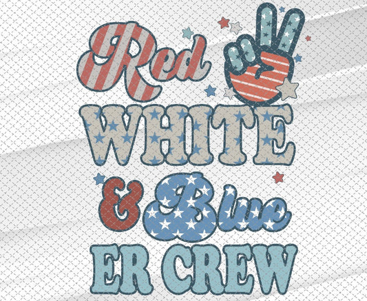 Red White & Blue ER Crew