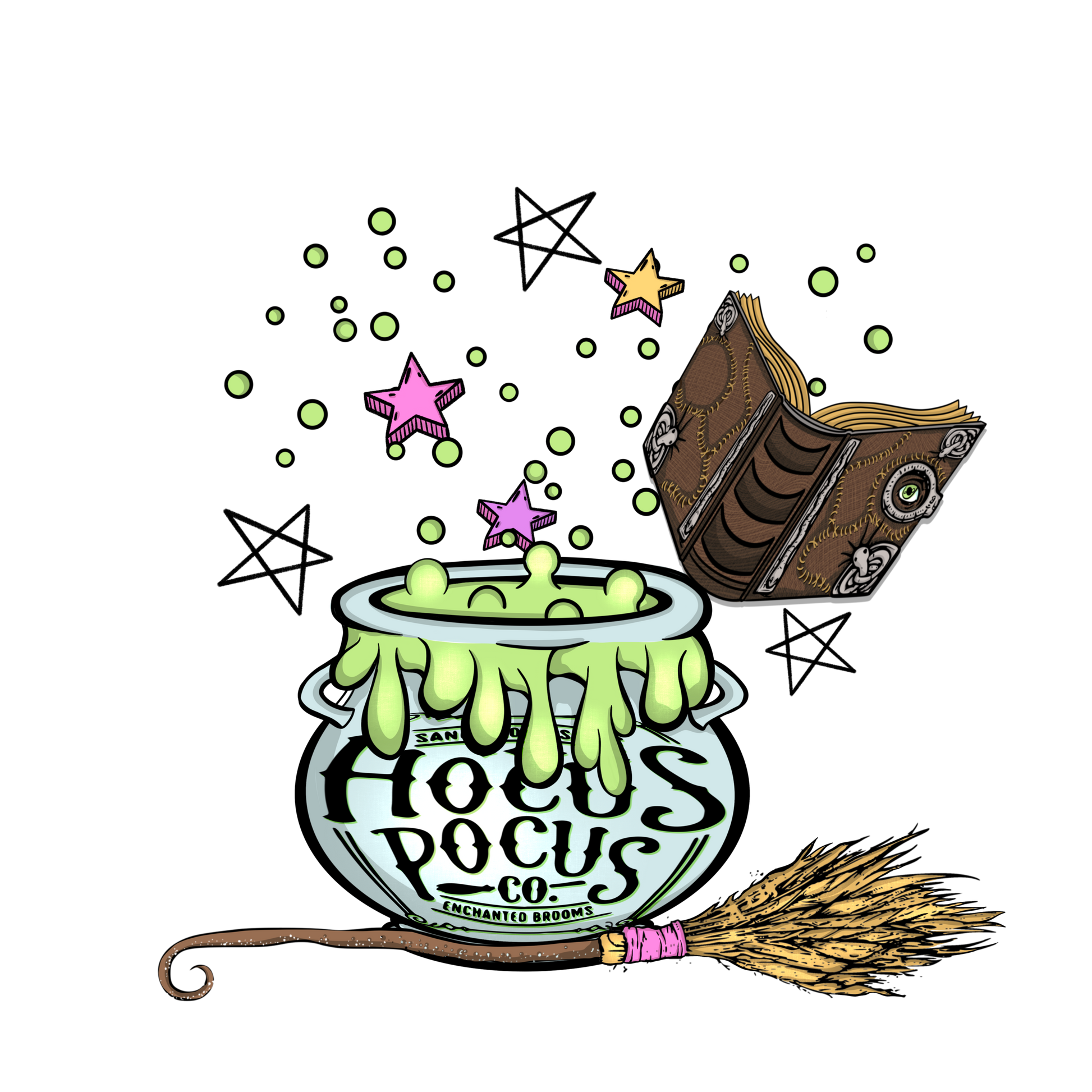 Hocus Pocus Co Book Brew Broom