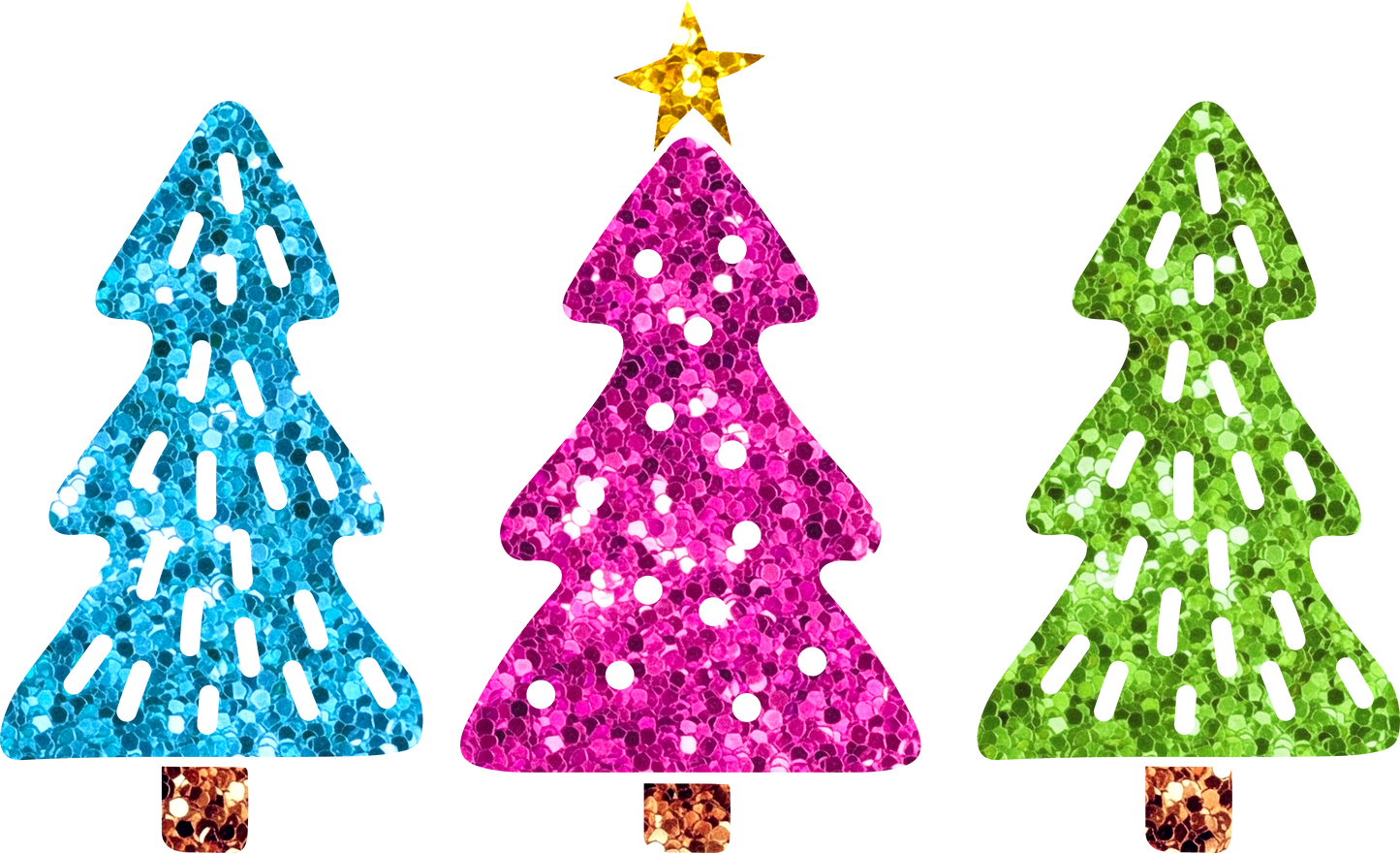 Glitter Christmas Trees