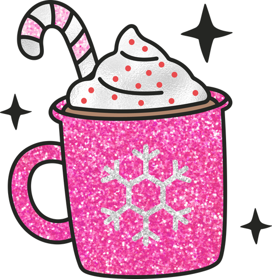 Pink Glitter Cocoa